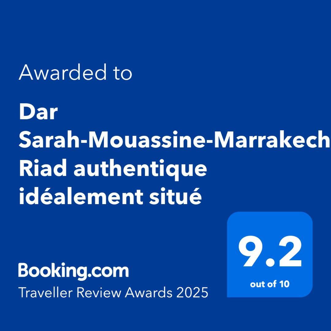 Dar Sarah-Marrakech, riad authentique idéalement situé. Marrakesh Exterior foto